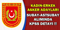 Asker Olmak İsteyen Kadın-Erkek Adaylar Dikkat