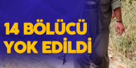 Fistanlı Teröristlere Ağır Darbe: 14 Bölücü Yok Edildi