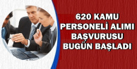Kamuya 620 Memur ve Personel Alımı İçin Başvurular Bugün Başladı