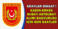 Subay Astsubay Olmak İsteyen Kadın-Erkek Adaylar Dikkat