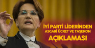 Akşener: Asgari Ücret ve Taşeron Konusu Meclise Tekrar Taşınacak