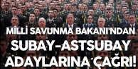 Bakan Akar'dan Astsubay ve Subay Olmak İsteyen Gençlere Çağrı