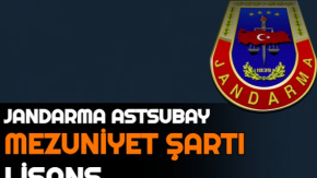 Jandarma 2021 Astsubay Alımı Mezuniyet Şartı Ön Lisans