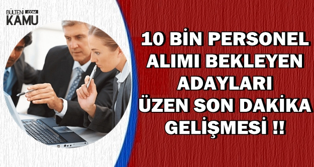Tarım Bakanlığı 10 Bin Personel Alımı Bekleyenleri Üzen Gelişme !