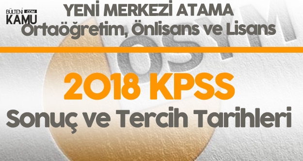 2018 KPSS Sonuçları Perşembe Günü Açıklanacak ! İşte Lise ...
