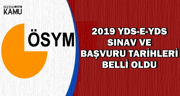2019 YDS ve e-YDS Tarihleri Açıklandı