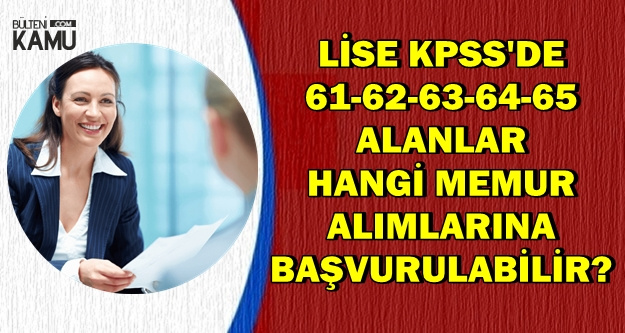 Kpss Den 66 67 68 69 70 Puan Alanlar Hangi Memur Alimlarina Basvurabilir Alim Yapan Kurumlar
