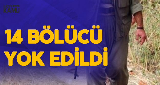 Fistanlı Teröristlere Ağır Darbe: 14 Bölücü Yok Edildi
