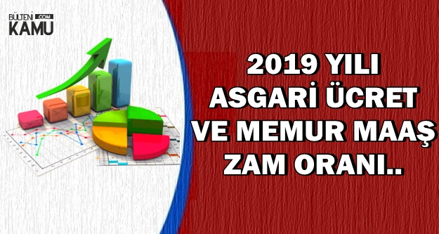 İşte Kritik Tarihler: 2019 Asgari Ücret ve Memur Maaşı Zam Oranı..
