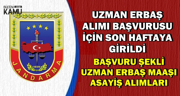 İşte Uzman Erbaş Alımı Başvuru Ekranı, Maaşları ve 2018 Asayiş Alımında Son Durum