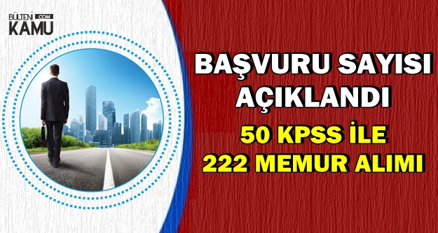 50 KPSS ile Kadrolu Alıma Başvuru Sayısı Açıklandı