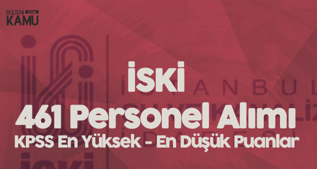 İSKİ 461 Personel Alımı Sonuçları Açıklandı (KPSS En Düşük, En Yüksek Puanlar)