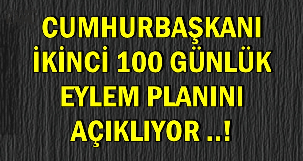 Son Dakika: Erdoğan İkinci 100 Günlük Eylem Planını Açıklıyor