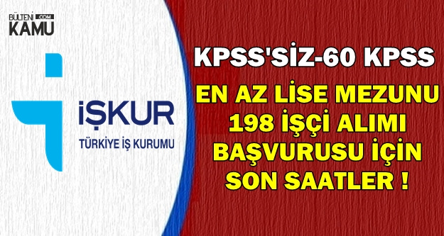 ETİ KPSS'siz-60 KPSS ile 198 İşçi Alımı Başvuru Son Günü: 2 Ocak 2019