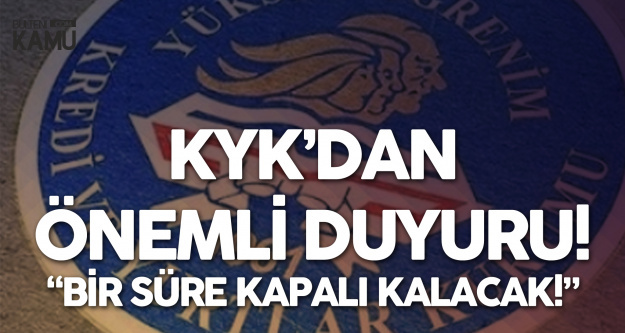 Gençlik ve Spor Bakanlığı Kredi ve Yurtlar Kurumu'ndan (KYK) e-Devlet Burs Açıklaması