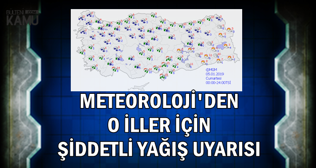 Meteoroloji'den Şiddetli Yağış Uyarısı-İşte İl İl Hava Durumu