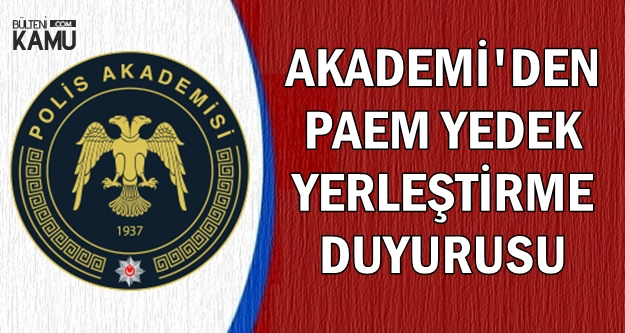 Polis Akademisi'nden PAEM Açıklaması