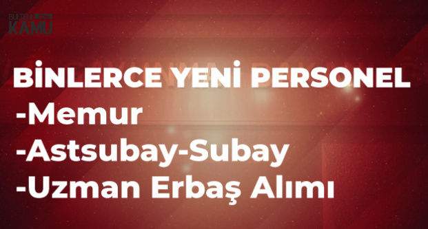 Msb Ye Kadin Erkek Memur Erkek Uzman Cavus Kadin Erkek Subay Alinacak