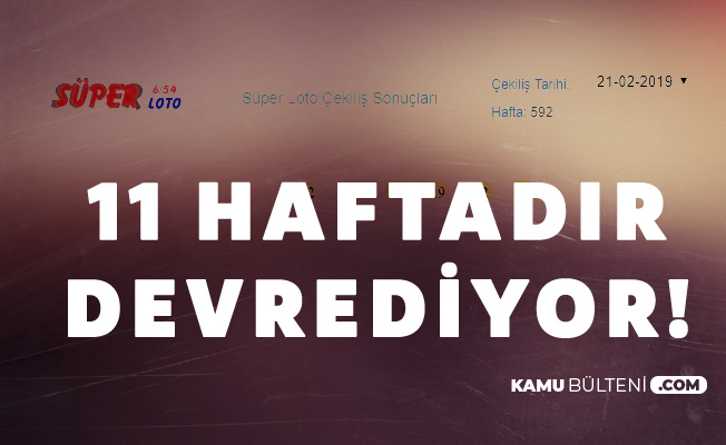 Süper Loto Rekora Gidiyor! 22 Milyon 804 Bin 853 Lira Süper Loto Rekora Gidiyor! 22 Milyon 804 Bin 853 Lira