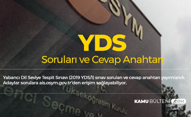100 Bin Kisi Sinav Heyecani Yasamisti Yds Sorulari Ve Cevaplari Yayimlandi