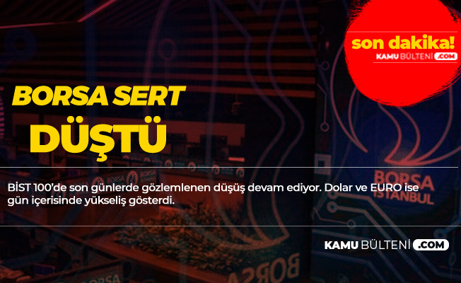 Borsa Sert Dustu Dolar Ve Euro Yukseliyor
