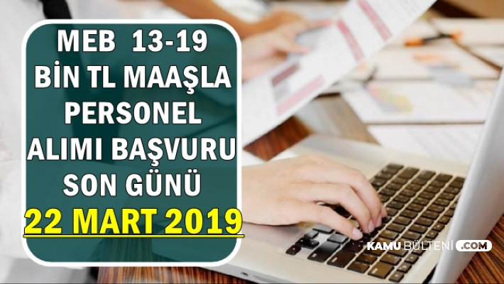 meb 13 19 bin tl maasla kamu personel