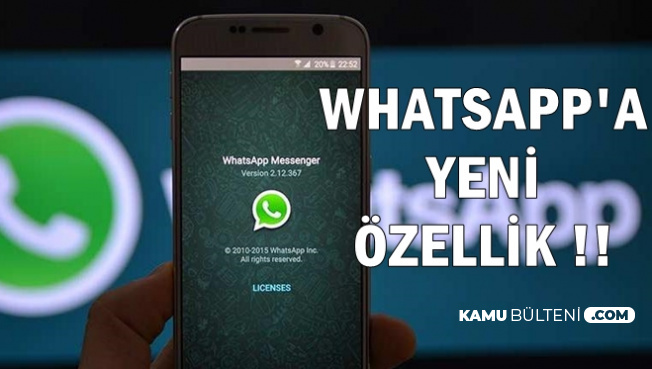 WhatsApp'a Yeni Bir Özellik Daha