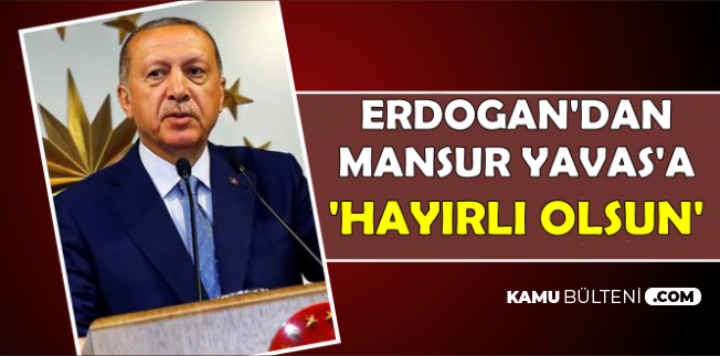 Erdoğan'dan Mansur Yavaş'a: 'Hayırlı Olsun'