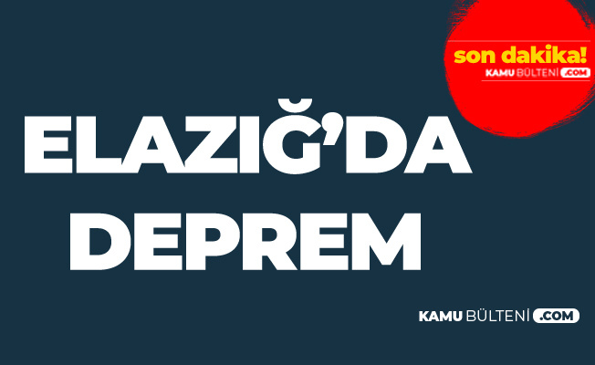 Son Dakika: Elazığ Sivrice'de Deprem