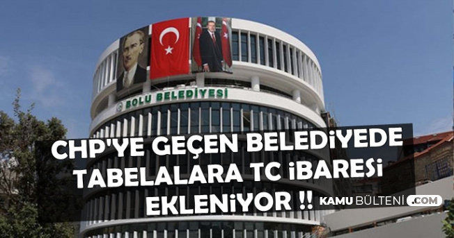 Tanju Özcan Talimat Verdi: Tabelalara TC İbaresi Eklenecek