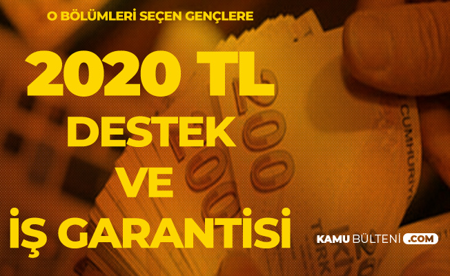 Is Garantili Bolum O Ogrencilere 1010 Ile 2020 Tl Arasinda Karsiliksiz Destek