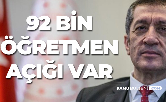 Milli Eğitim Bakanı Selçuk'tan Öğretmen Açığı Açıklaması