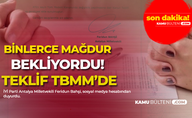 'Süresiz Nafaka' Mağdurlarının Beklediği Düzenleme Teklifi TBMM'ye Geldi