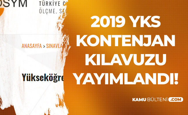 2019 YKS Kontenjan ve Üniversite Programları Kılavuzu ...