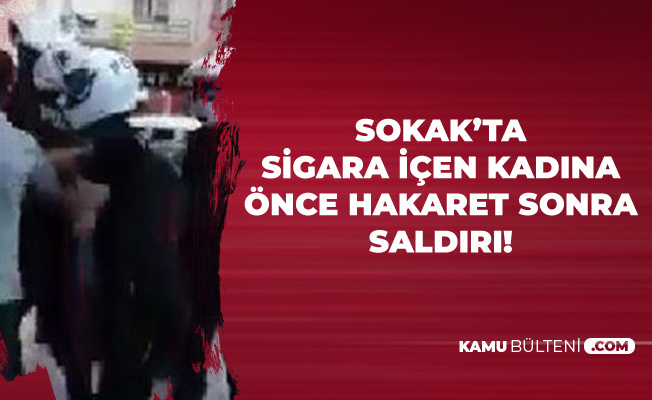 Sigara İçen Kadını Sokak Ortasında Dövdü, Polise Bıçak Çekti
