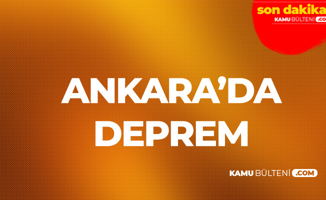 Son Dakika! Ankara'da Deprem! AFAD Büyüklüğünü Açıkladı Son Dakika! Ankara'da Deprem! AFAD Büyüklüğünü Açıkladı