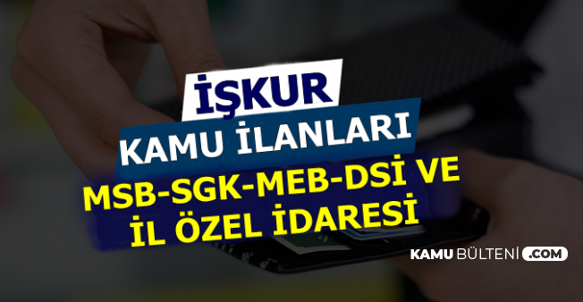 Milli Egitim Mudurlugu Iskur Dan 2 Personel Alacak