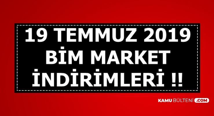 19 Temmuz 2019 Bim Aktuel Urunler Katalogu