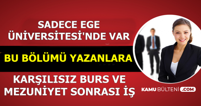 Yks Tercihlerinde Bu Bolumu Yazanlara Karsiliksiz 2020 Tl Burs Ve Mezuniyet Sonrasi Is