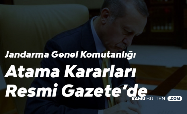 Cumhurbaşkanı'ndan Jandarma Kararı! Resmi Gazete'de Yayımlandı