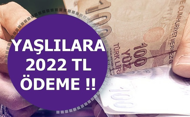 Devletten Yaşlılara 2022 TL Ödeme
