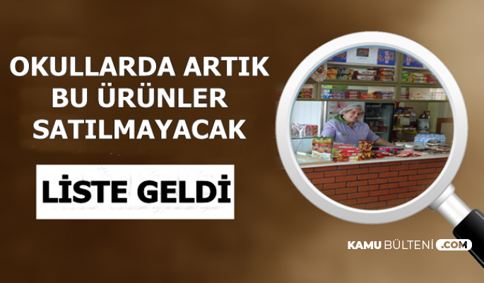 Okul Kantinlerinde Artık Bu Ürünler Satılmayacak