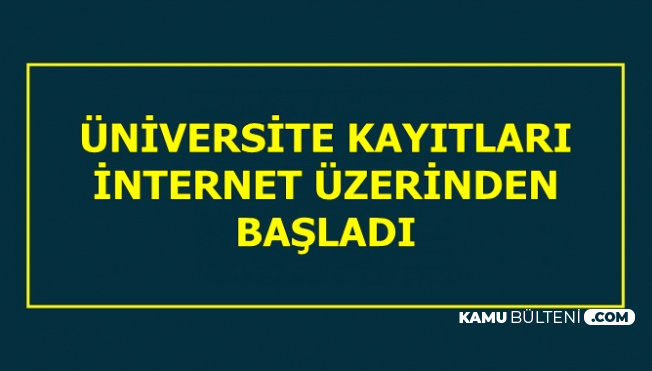 Üniversite Kayıtları İnternet Üzerinden Başladı-İşte E Devlet E-Kayıt Ekranı