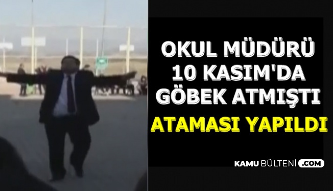 10 Kasım'da Göbek Atan Okul Müdürü Görevine Geri Alındı