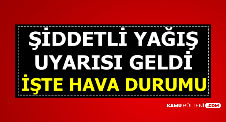 Hava Durumu Aciklandi Pazar Gunu Siddetli Yagmur Istanbul Kocaeli Samsun Trabzon Malatya