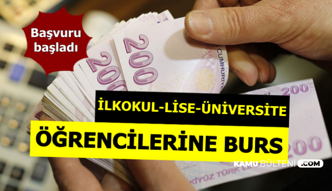İlkokul, Lise ve Üniversite Öğrencilerine Burs (2019-2020 VGM Bursu)