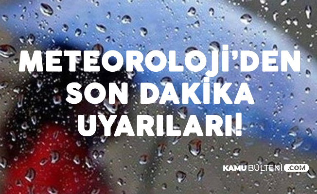 Meteoroloji Hava Durumunu Yayınladı: Şiddetli Yağmur Geliyor (İstanbul, Bursa, Ankara, Samsun, Trabzon..)