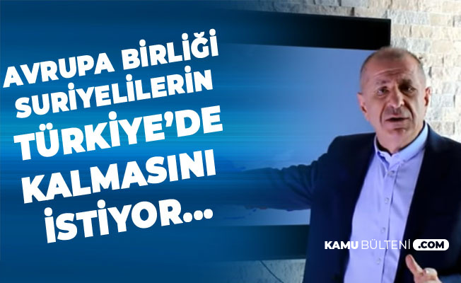 Prof. Dr. Ümit Özdağ: Türkiye'deki Suriyeliler Ülkelerine Dönmezse Sayıları 10 Milyon Olacak