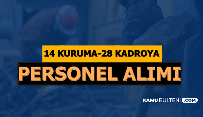 14 Kurumda 28 Kadroya Personel Alimi Iskur 22 Ekim 2019 Guncel Kamu Ilanlari