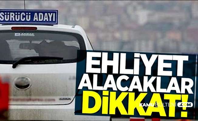 Ehliyet Alacaklar Dikkat Iste Ekim Kasim Aralik 2019 Sinavlari Ve Ucretleri